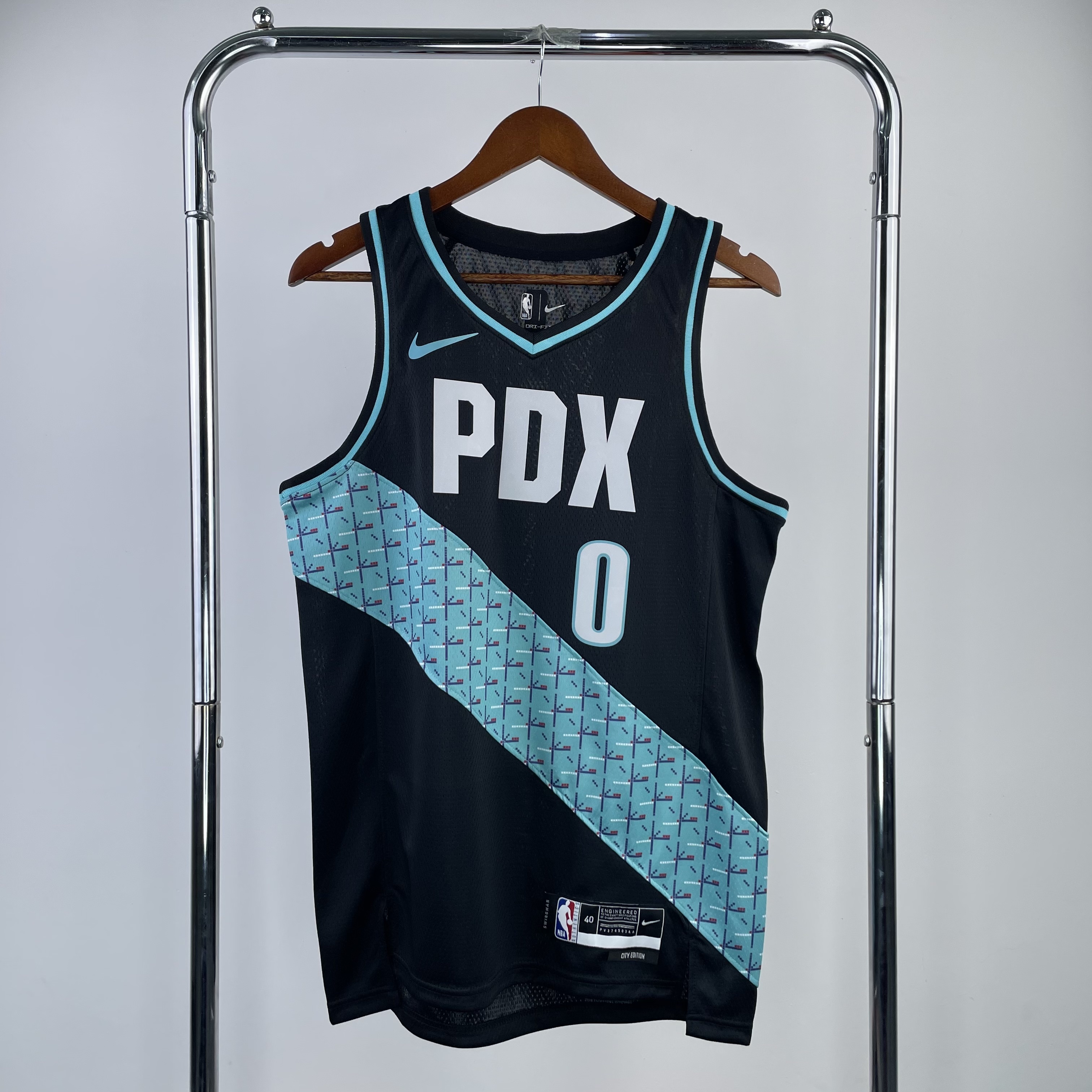 Men Portland Trail Blazers #0 Lillard black 2025 NBA jersey